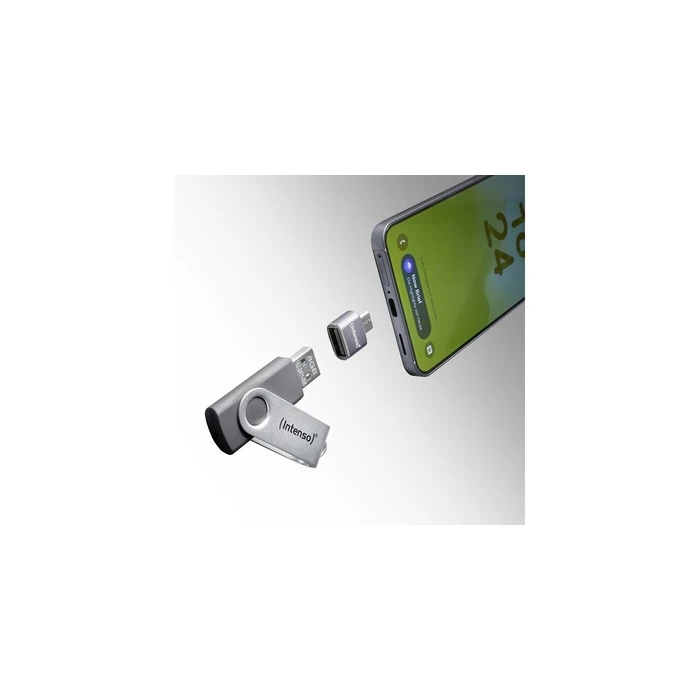 Intenso 3-pack USB-A to USB-C Adapter C480C, Aluminium