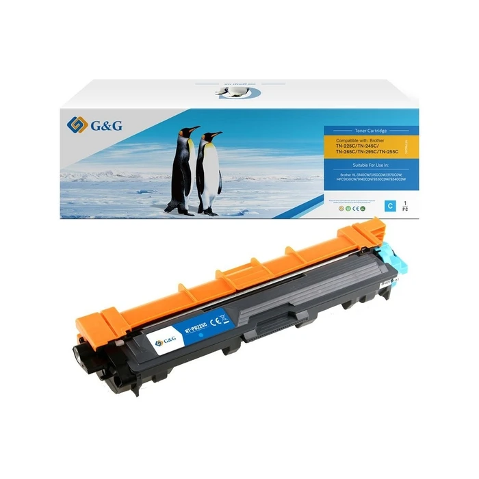 G&G Compatible Toner Cartridge for Brother TN-241C / TN-242C / TN-245C / TN-246C - Cyan (SKU 587832, EAN 6941784769445, MPN 16528)