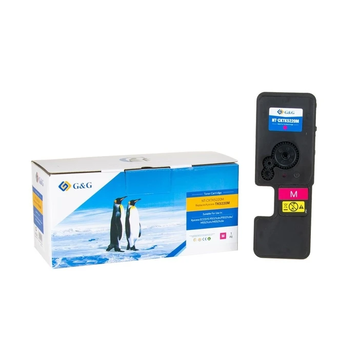 G&G Compatible Toner for Kyocera TK-5220M / 1T02R9BNL1 (Magenta) - 1 Cartridge, ~1,200 pages