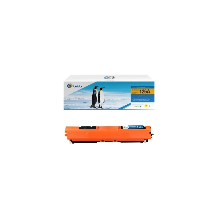 G&G Compatible Toner Cartridge for HP 126A / CE312A Yellow 1000 pages (Model NT-CH312FY-A)