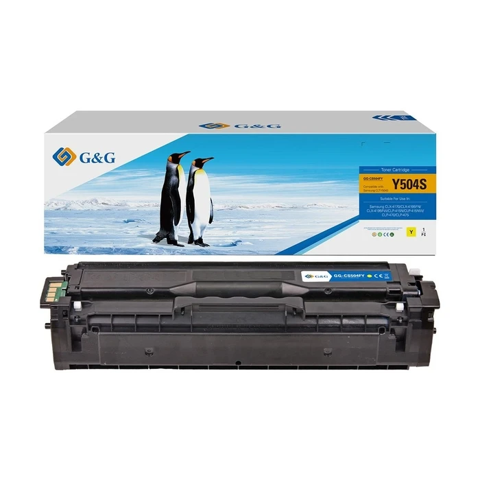 G&G Toner compatible with Samsung CLT-Y504S / HP SU502A - Yellow (NT-CS504Y, MPN 14458)