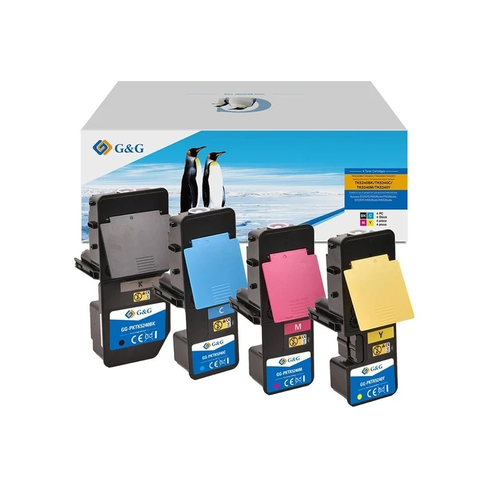 G&G Toner replacement for Kyocera TK-5240K/C/M/Y, 4-piece set (K/C/M/Y)