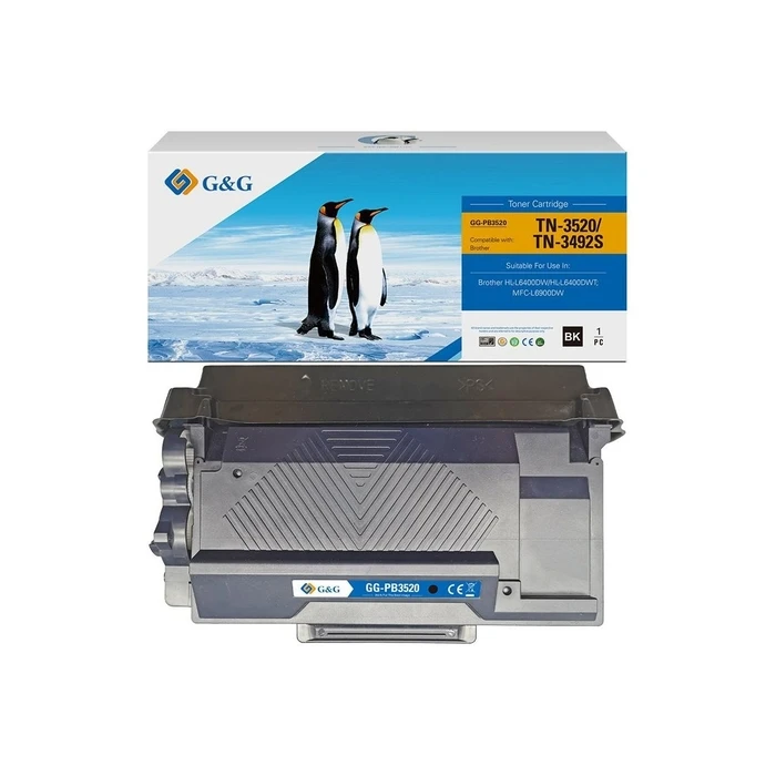 G&G Compatible Toner Cartridge Brother TN3520 NT-PB3520 Black 20000 pages