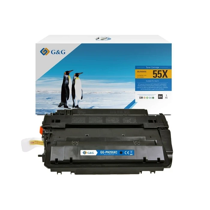 G&G XL Συμβατό Toner για HP 55X / CE255X / Canon 724H - Μαύρο - 12.000 σελίδες