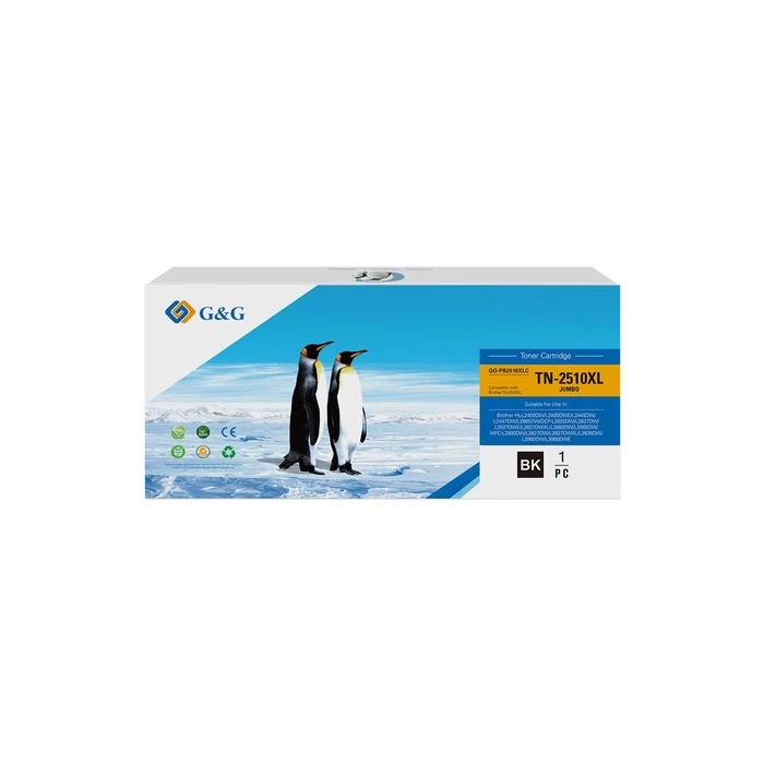 G&G Toner compatible with Brother TN2510XXL - Black