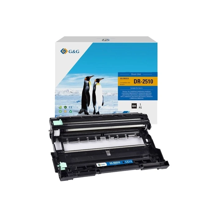 G&G Compatible Drum for Brother Laser Printer DR2510 - Black
