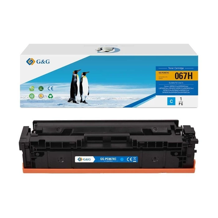 G&G XL-Toner compatible with Canon 067H Cyan (G&G-5105C002) - High Yield - SKU 588171