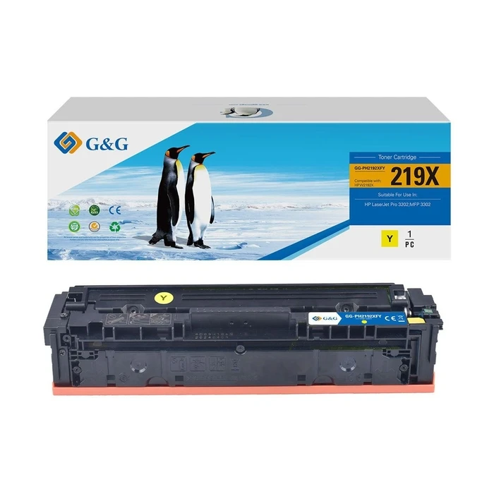 G&G Toner compatible with HP 219X (Yellow) - Remanufactured High Capacity