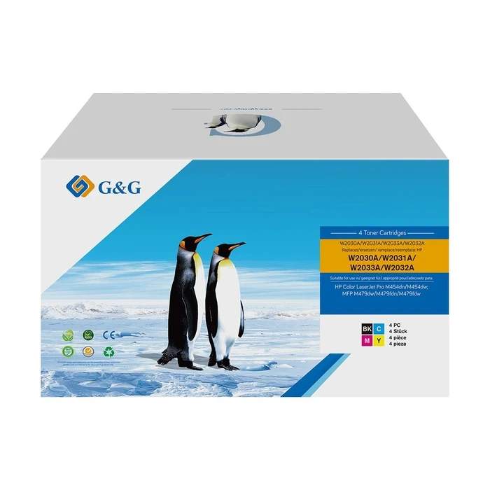 G&G Toner 4er Multipack HP 415A (replaces W2030A/W2031A/W2032A/W2033A) - BK/C/M/Y