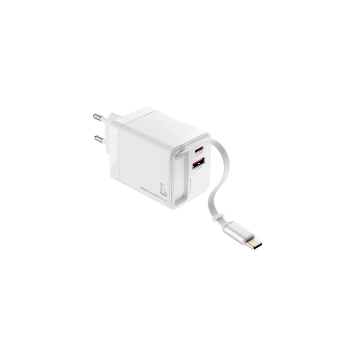 TROIKA Power Pull 35 USB Charger (CHA35/WH)