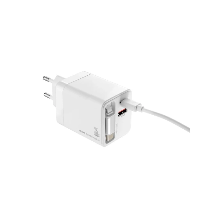 TROIKA Power Pull 35 USB Charger (CHA35/WH)