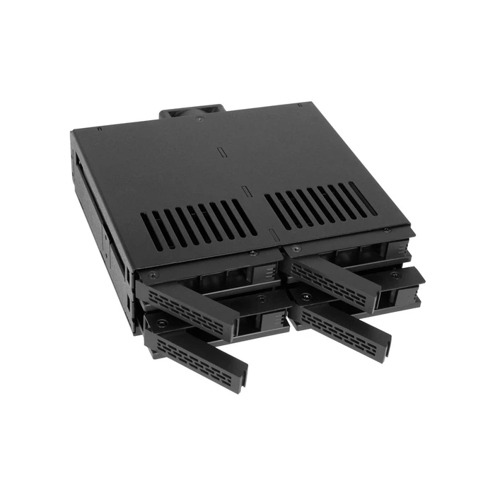 ICY DOCK MB324SP-1B 4-θέσιο mobile rack 2.5" SATA/SAS (1x 5.25" half-height)
