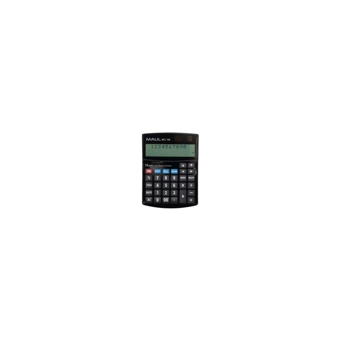 MAUL Desk Calculator MTL 700, 12 digits, 2-line display, black