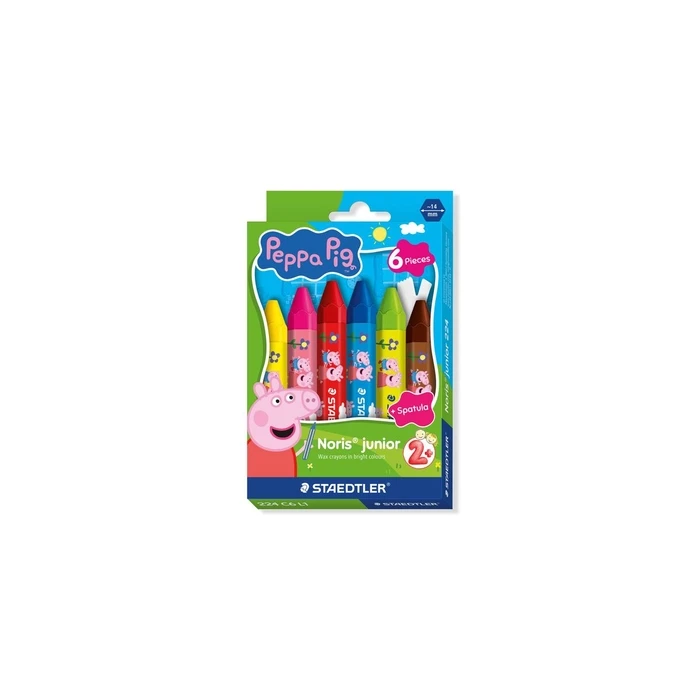 STAEDTLER Noris® junior 224 Wax Crayons Peppa 6-piece Etui