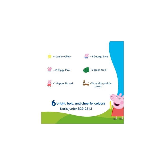 STAEDTLER Noris junior Fasermaler NJ Peppa 6-pack