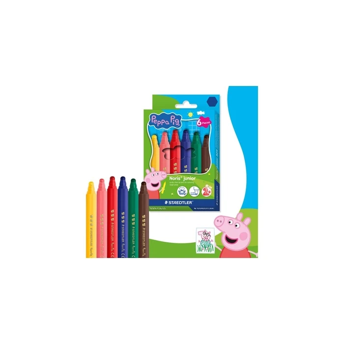 STAEDTLER Noris junior Fasermaler NJ Peppa 6-pack