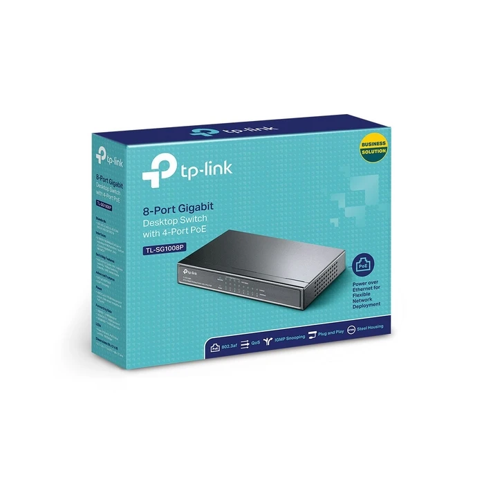TP-LINK TL-SG1008P v1 - Unmanaged L2 PoE Switch, 8 θύρες Gigabit (1Gbps), 802.3af