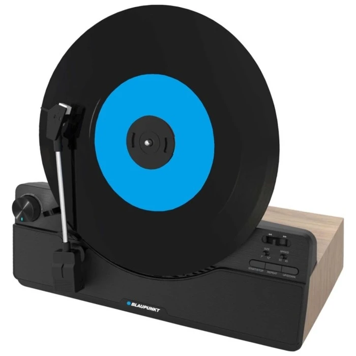 Blaupunkt VT100BK Turntable (Belt Drive) with Phono Preamp and Built-in Speakers - Black