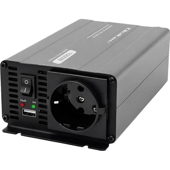 Qoltec MS Wave - 12V to 230V Modified Sine Wave Inverter 500W (1000W peak) with USB