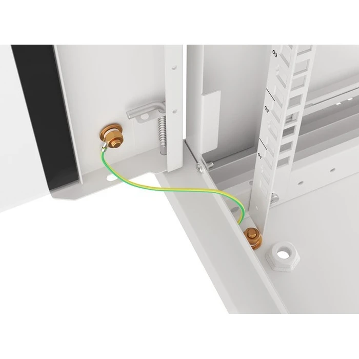 LANBERG Επιτοίχια Ντουλάπα Rack 19" 4U WF01-6604-10S, 600x600x290 mm, Γκρι (RAL7035)
