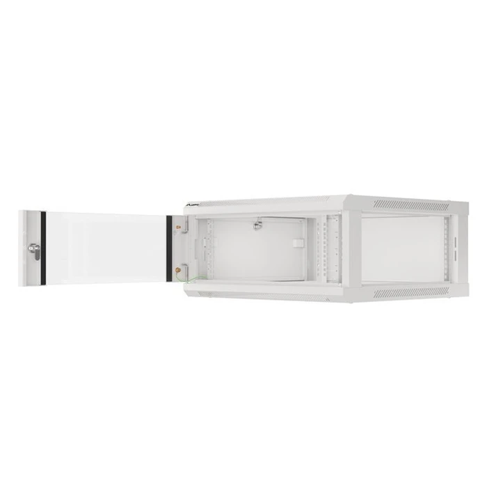 LANBERG Επιτοίχια Ντουλάπα Rack 19" 4U WF01-6604-10S, 600x600x290 mm, Γκρι (RAL7035)