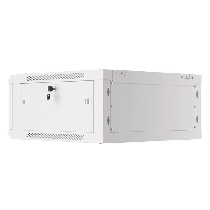 LANBERG Επιτοίχια Ντουλάπα Rack 19" 4U WF01-6604-10S, 600x600x290 mm, Γκρι (RAL7035)