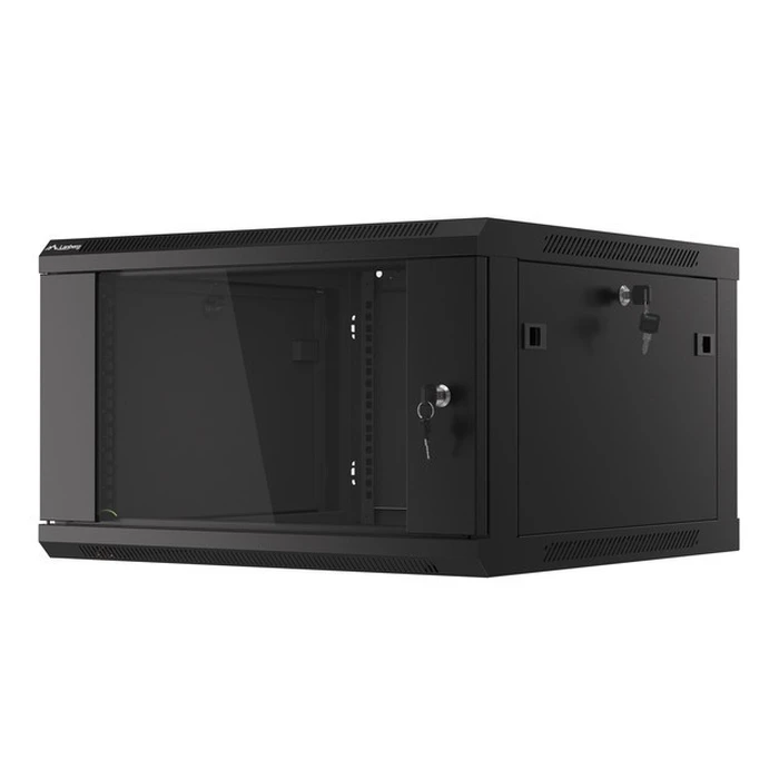 Lanberg ντουλάπα rack τοίχου 19" 6U 600x600 mm μαύρη (WF01-6606-10B)