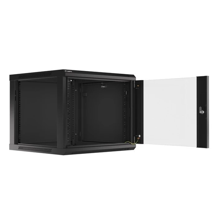 Lanberg 19" Wall-Mount Rack Cabinet 9U 600x600 mm Black (WF01-6609-10B)