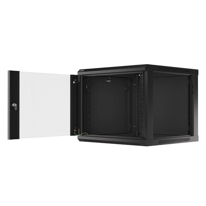 Lanberg 19" Wall-Mount Rack Cabinet 9U 600x600 mm Black (WF01-6609-10B)