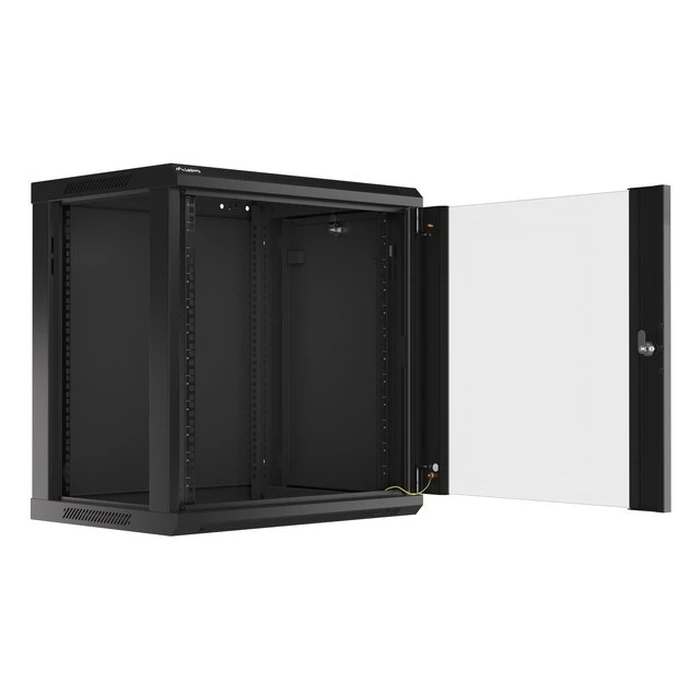 LANBERG 19" Wall-Mount Rack Cabinet 12U 600x450 mm Black (WF01-6412-10B)