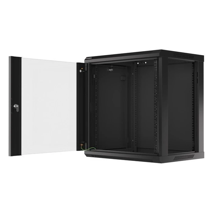 LANBERG 19" Wall-Mount Rack Cabinet 12U 600x450 mm Black (WF01-6412-10B)