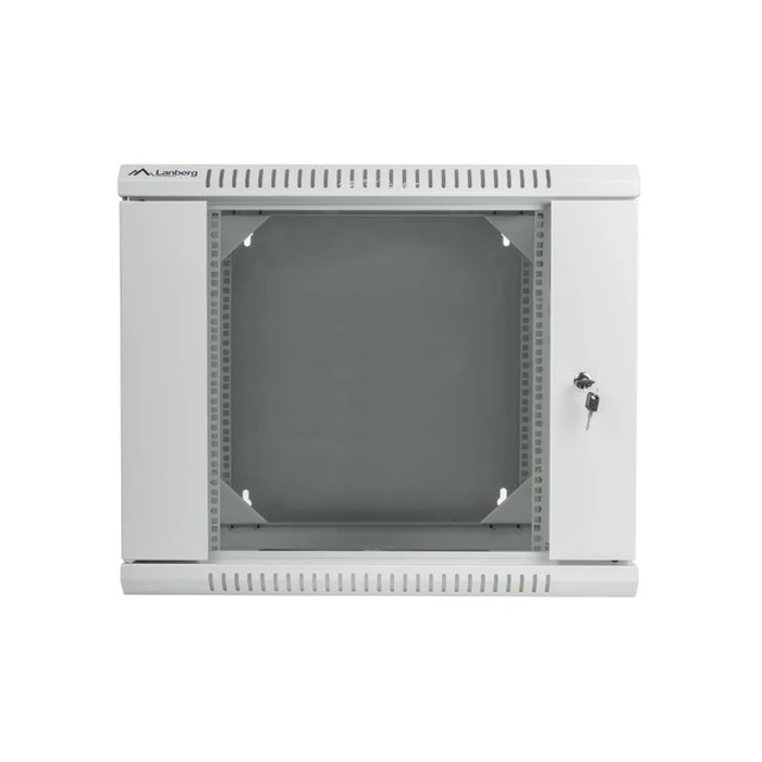Lanberg 19" Double-Section Wall-Mount Rack Cabinet 9U 600x600 mm Gray (WF02-6609-10S)