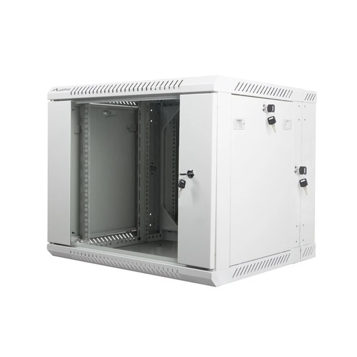 Lanberg 19" Double-Section Wall-Mount Rack Cabinet 9U 600x600 mm Gray (WF02-6609-10S)