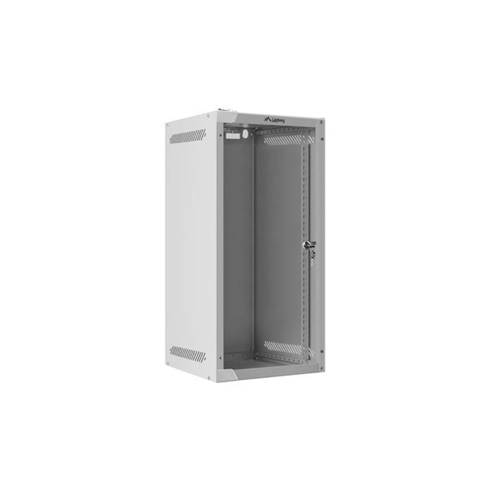 Lanberg wall-mount 10" 12U rack cabinet WF10-2312-10S, grey, glass door