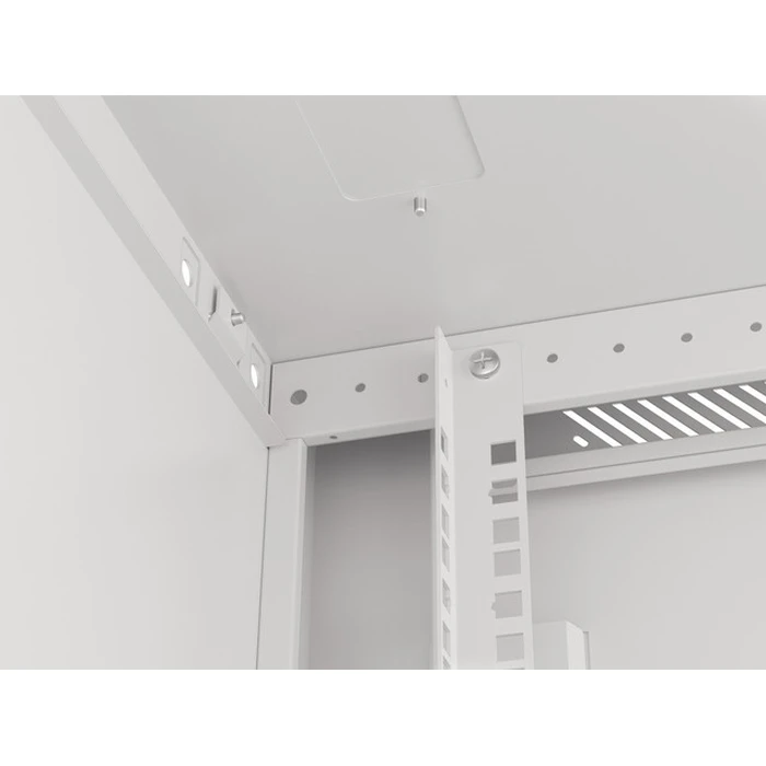Lanberg 19" Wall-Mount Rack Cabinet 9U 600x600 mm Gray, Metal Front Door (MPN: WF01-6609-00S)