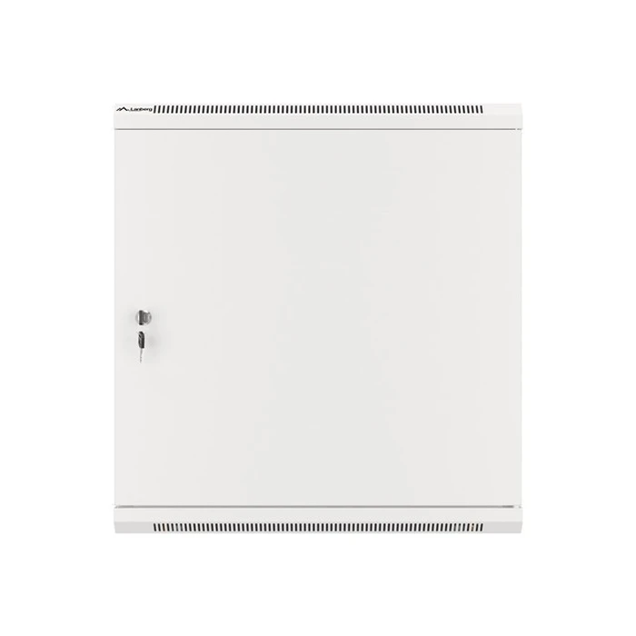 Ντουλάπα Rack τοίχου 19'' 12U 600x450 mm, γκρι, μεταλλική πόρτα, LANBERG WF01-6412-00S