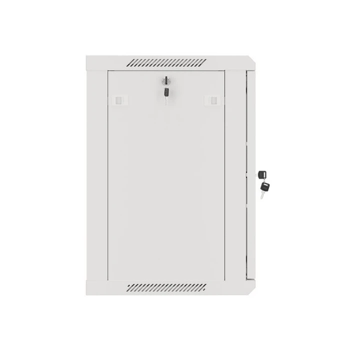 Ντουλάπα Rack τοίχου 19'' 12U 600x450 mm, γκρι, μεταλλική πόρτα, LANBERG WF01-6412-00S