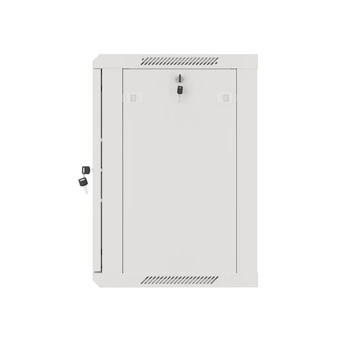 Ντουλάπα Rack τοίχου 19'' 12U 600x450 mm, γκρι, μεταλλική πόρτα, LANBERG WF01-6412-00S