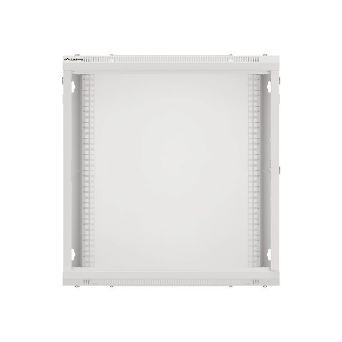 Ντουλάπα Rack τοίχου 19'' 12U 600x450 mm, γκρι, μεταλλική πόρτα, LANBERG WF01-6412-00S