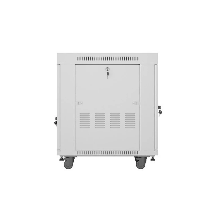 LANBERG 19" δαπέδου rack 15U 600x800 γκρι με γυάλινη πόρτα LCD V2