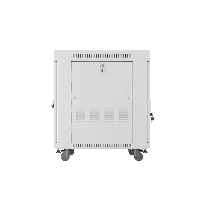 LANBERG 19" δαπέδου rack 15U 600x800 γκρι με γυάλινη πόρτα LCD V2