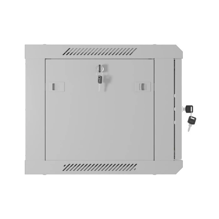 Lanberg 19" Wall-Mount Rack Cabinet 6U 600x450mm Grey Perforated Door (WF01-6406-23S)