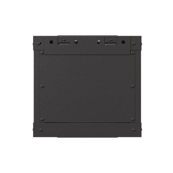 Lanberg επιτοίχια ντουλάπα rack 10'' 4U 300x300 mm, μαύρη, πόρτα με τζάμι (Flat Pack)