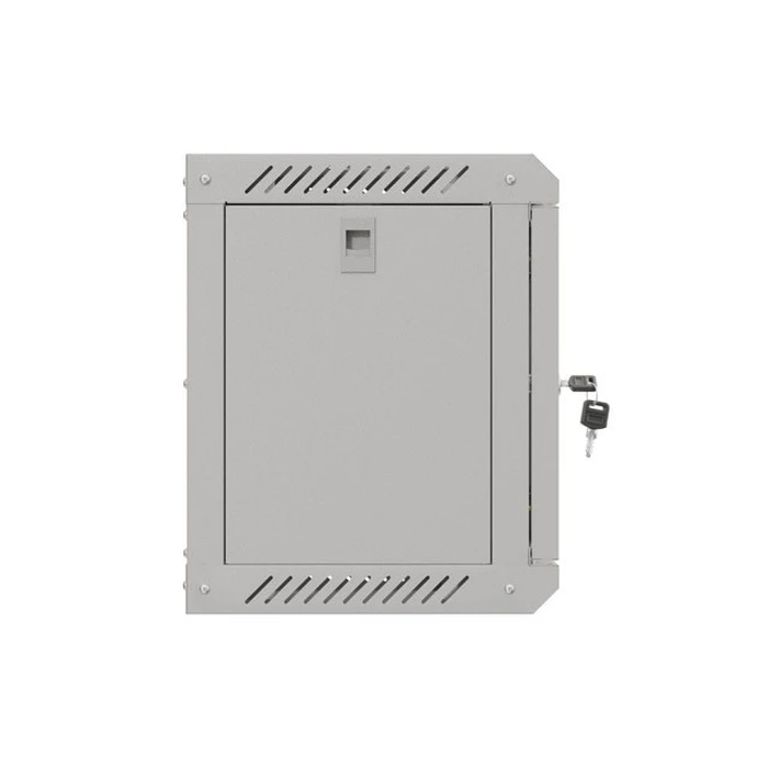 Ντουλάπα rack τοίχου 10" 6U 300x300 mm γκρι με γυάλινη πόρτα (Flat Pack) - LANBERG WF11-3306-10S