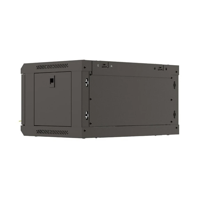 Lanberg Wall-Mount 19" Rack Cabinet 4U 540x350 Black, Glass Door (WF03-5304-10B)