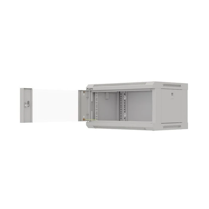 Lanberg Wall-mount 19" Rack Cabinet 4U 540x350 Grey with Glass Door (WF03-5304-10S)