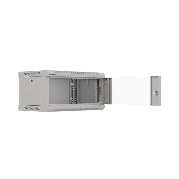 Lanberg Wall-mount 19" Rack Cabinet 4U 540x350 Grey with Glass Door (WF03-5304-10S)