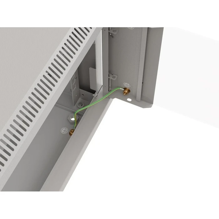 Lanberg Επιτοίχια Καμπίνα Rack 19" 6U 540x350 Γκρι με Γυάλινη Πόρτα