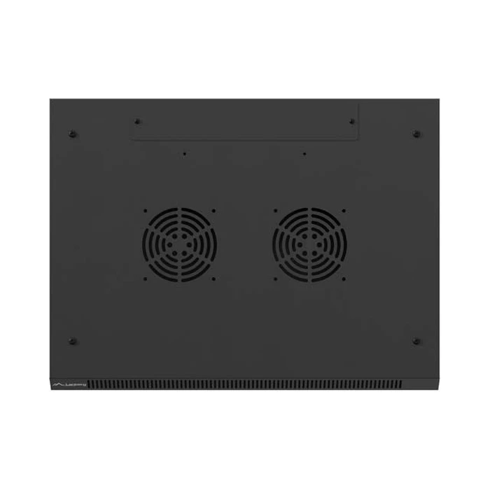 Lanberg 19" Wall-Mount Rack Cabinet 4U 600x450 Black, Metal Door WF01-6404-00B