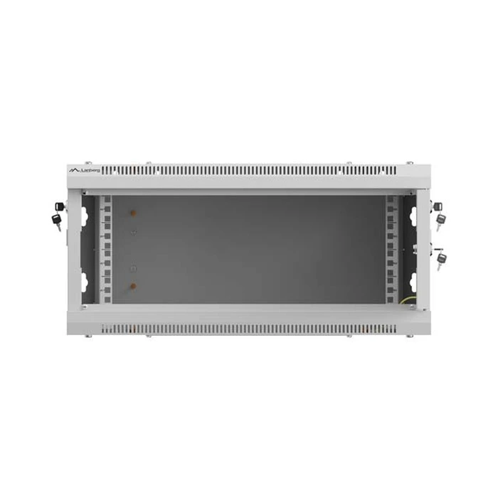 Lanberg τοίχου Rack 19" 4U 600x450mm γκρι, μεταλλική πόρτα (WF01-6404-00S)